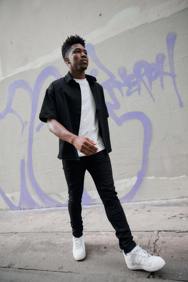 RUSTIC JET BLACK SLIM FIT - ANOM DENIM