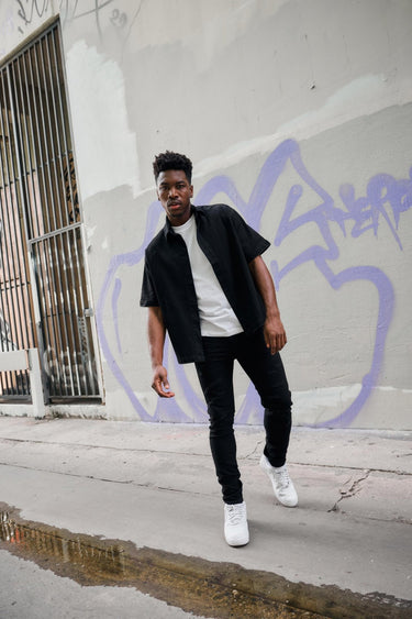 RUSTIC JET BLACK SLIM FIT - ANOM DENIM