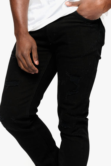 RUSTIC JET BLACK SLIM FIT - ANOM DENIM
