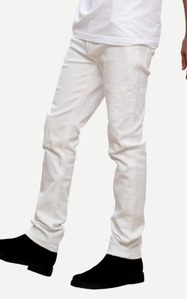 Rustic White Skinny Fit - ANOM DENIM