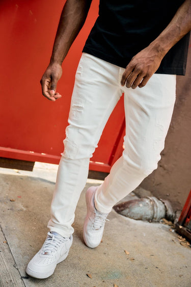 Rustic White Skinny Fit - ANOM DENIM