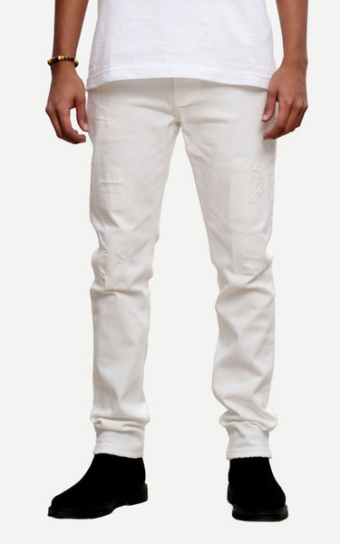 Rustic White Skinny Fit - ANOM DENIM