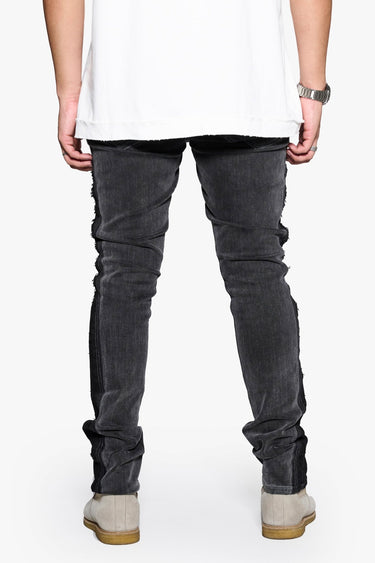 Scipt Slim Fit Dark Grey - ANOM DENIM