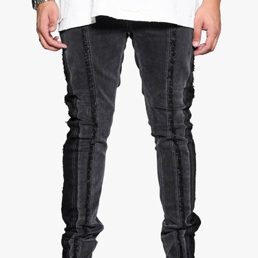 Scipt Slim Fit Dark Grey - ANOM DENIM