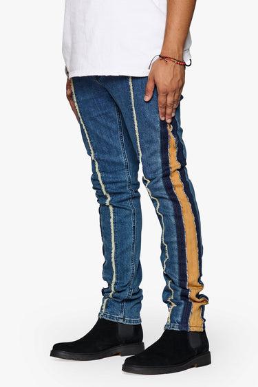 Threads Blue/Khaki Slim fit - ANOM DENIM