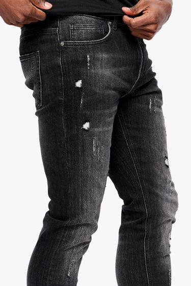 TIMELESS BLACK WASH SLIM FIT - ANOM DENIM
