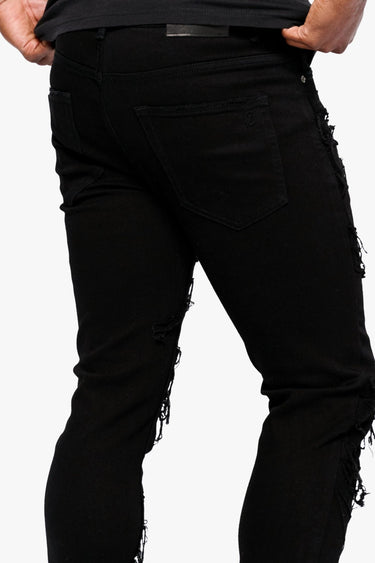 Zigzag Jet Black Skinny Fit - ANOM DENIM