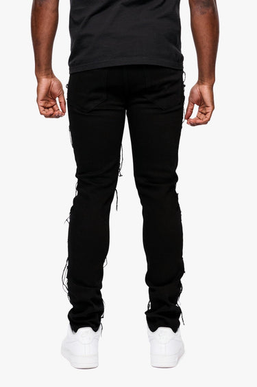 Zigzag Jet Black Skinny Fit - ANOM DENIM