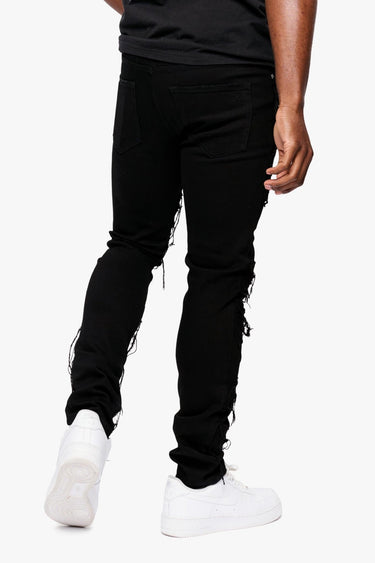 Zigzag Jet Black Skinny Fit - ANOM DENIM